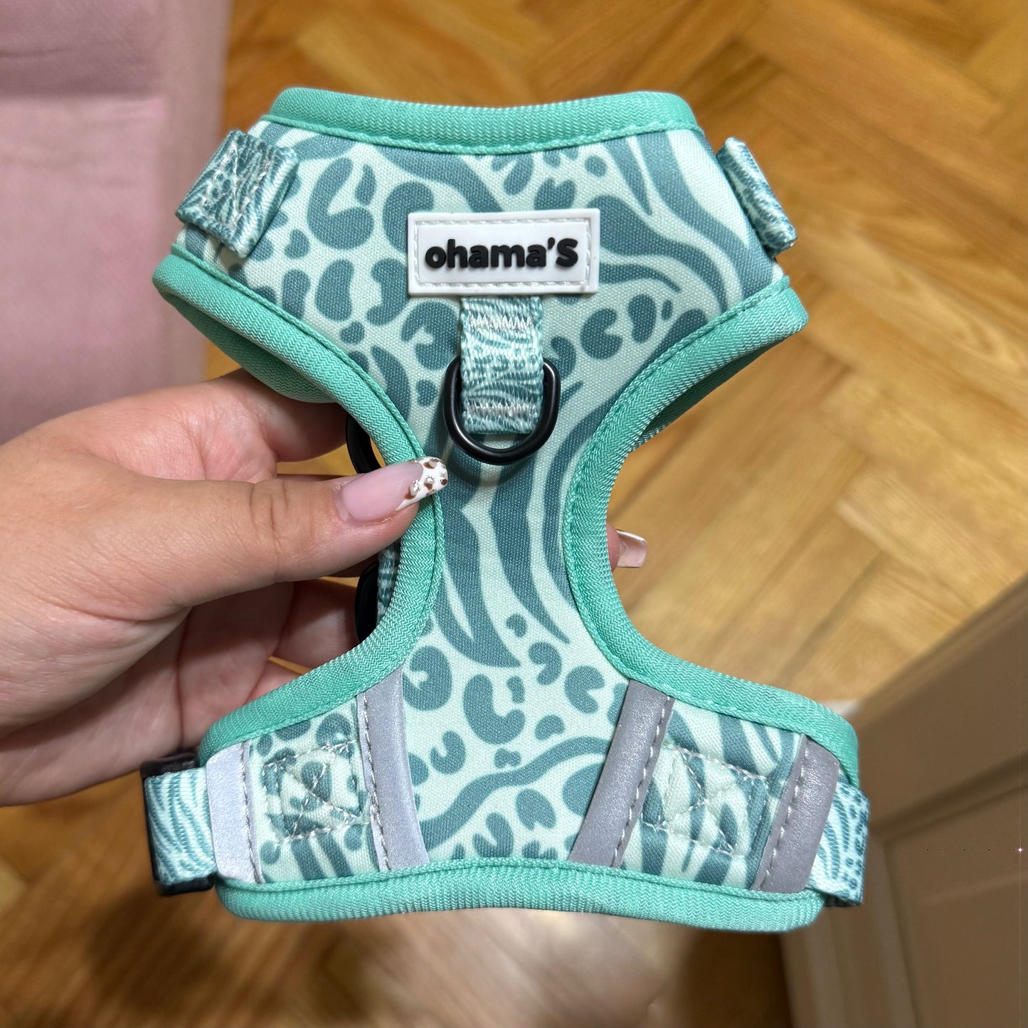 Arnés ajustable animal print