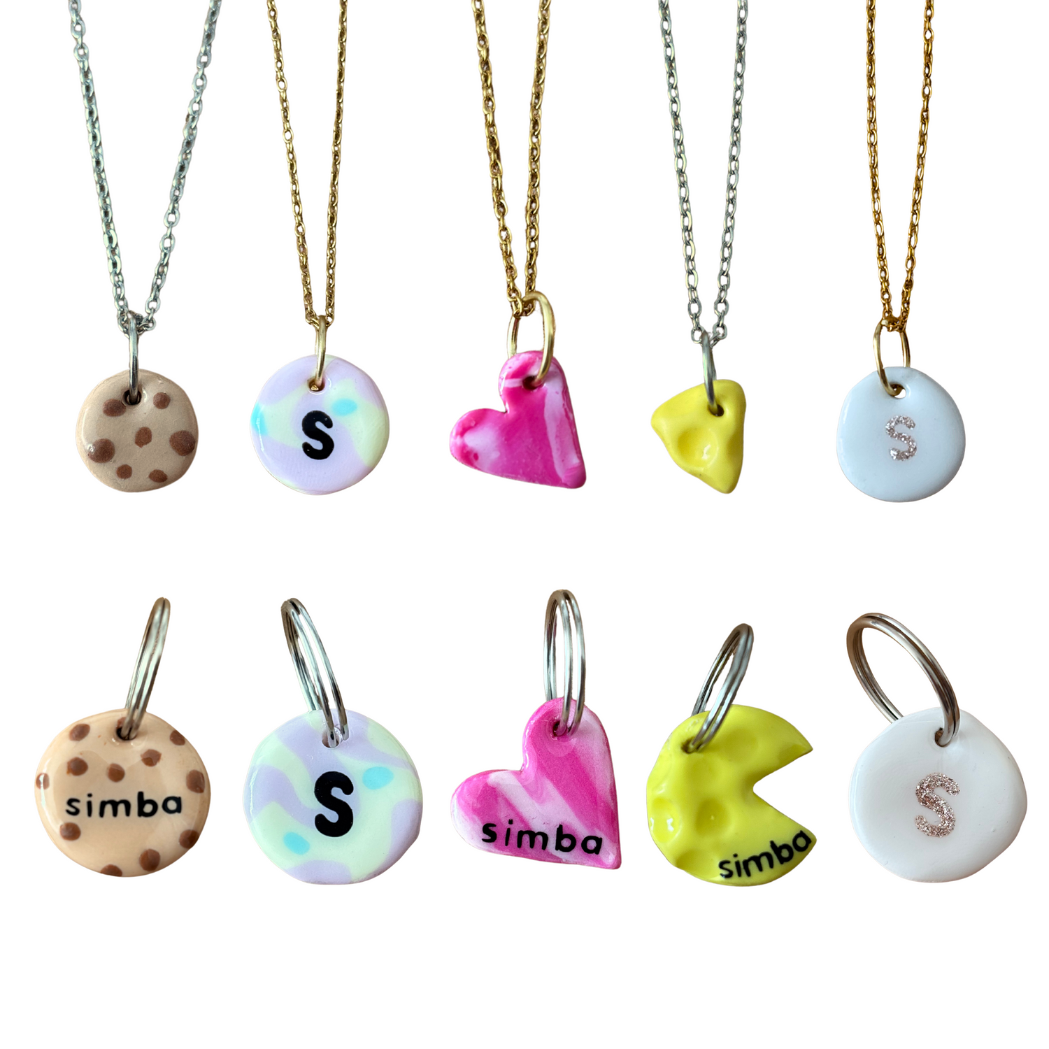 chapa y collar best friends