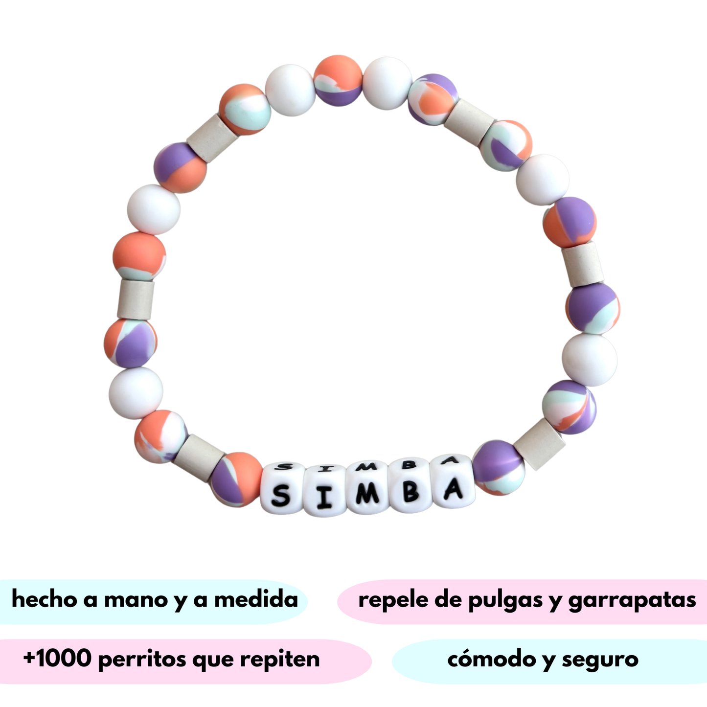 collar antiparasitario natural Lila