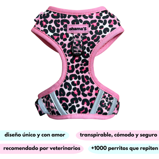 Arnés ajustable Kenia pink