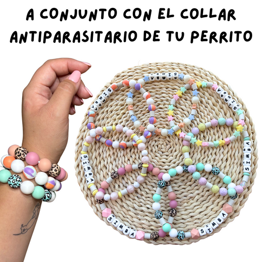 pack ahorro pulsera + collar antiparasitario natural
