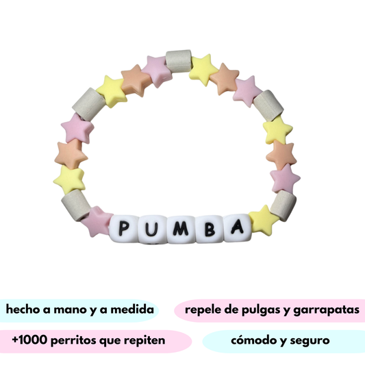 collar antiparasitario natural pink