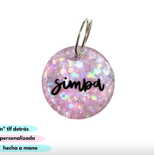 chapa pink redonda